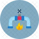 Pipeline Gas Station Pipeline Valve Icon