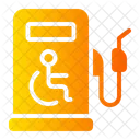 Gas Station Disabled Sign Accesibility Symbol