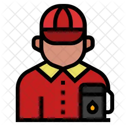 Gas station attendant  Icon