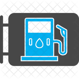 Gas Station Sign  Icon