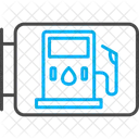 Gas Station Sign  Icon