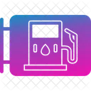Gas Station Sign  Icon