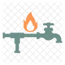 Gas Supply Construction Architecture Icon