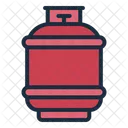 Gasflasche Behalter Gasspeicher Symbol