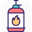 Gasflasche Sauerstoffflasche Zylinder Symbol