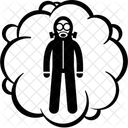 Gasmaske Gesicht Gas Symbol