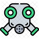Asbest Gas Maske Symbol