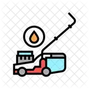 Gasoline Lawn Mower Icône