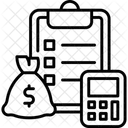 Gastos Plano De Negocios Orcamento Ícone