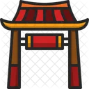 Gate Shrine Chinese Icon