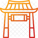Gate Shrine Chinese Icon