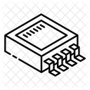 Leiterplatte Transformatorchip Integrierter Schaltkreis Symbol