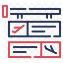 Gate Change Board Symbol Icône