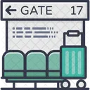 Gate Terminal Terminal Airport Icon