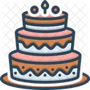Gateau Gateau Danniversaire Celebration Icône