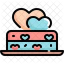 Gateau Saint Valentin Amour Icon