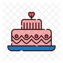 Mariage Gateau Amour Icon