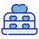 Gateau Gateau De Mariage Saint Valentin Icône