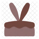 Gateau Paques Lapin Icône