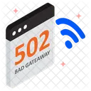 Internet Gateway Ruim Perigo Ícone