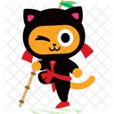 Gatito ninja talentoso  Icono