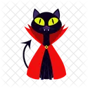 Gatito Vampiro Gatito Mago Halloween Icon