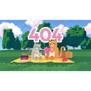 Gatitos en picnic lindo chill lo fi error de fondo de pantalla 404  Icono