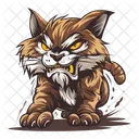 Logotipo De Gato Forma Felina Silueta De Mascota Icono