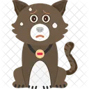 Gato ansioso por el sudor  Icono