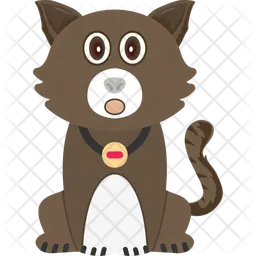 Gato asombrado  Icono