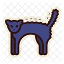 Gato asustado  Icono