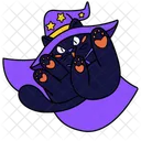 Gato Brujo Gato Malvado Gatito Oraculo Icono