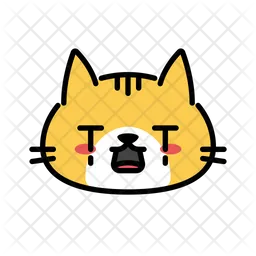 Gato chorando Emoji Ícone