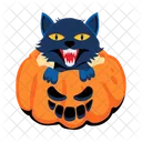 Gato De Halloween Gato Negro Animal De Halloween Icono