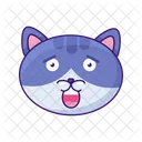 Icono De Emoji De Gato Icono