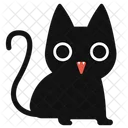Gato Diablo Gato Satanas Gato Icono
