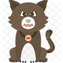 Gato Asqueado Disgustado Asqueroso Icono