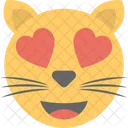 Gato Emoji Rosto Ícone