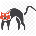 Gato Gato Monstruo Gato De Halloween Icono
