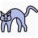 Gato Gato Monstruo Gato De Halloween Icono