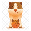 Gato jugando baloncesto  Icono