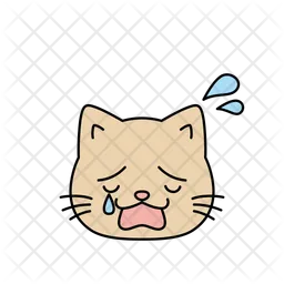 Gato llorando  Icono