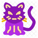 Gato Negro Mascota Gatito Icono