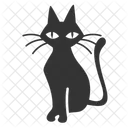 Gato Negro Gato Brujeria Icono