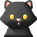 Gato Preto Gato Dia Das Bruxas Ícone