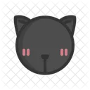 Fantasma Gato Gato Preto Ícone