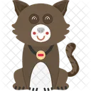 Gato sonrojado  Icono