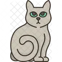 Ruso Azul Gato Icon