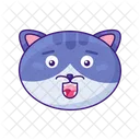 Icono De Emoji De Gato Icono