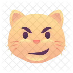 Gato travieso Emoji Icono